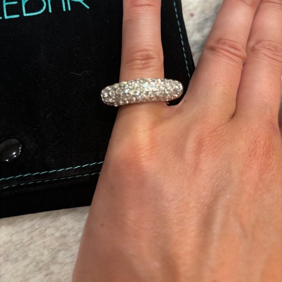 BRAND NEW Baublebar Womens Cubic Zirconia Silver Ring, Size 6 - Picture 5 of 6